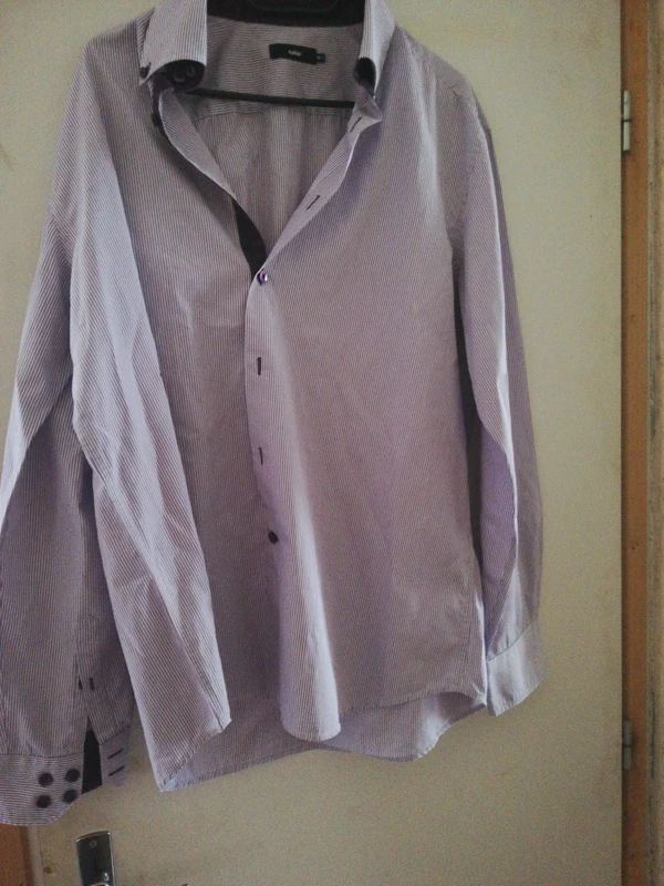 🏷️ Celio Herenshirt XL Lila Wit Zeer goede staat chique casual – photo 3